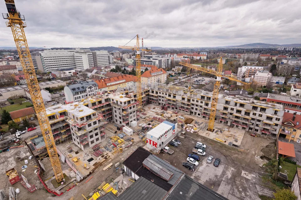 Baustelle der CORAG in St. Pölten